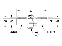 SSUM No O-Ring Union Molded-2