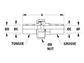 SSUM No O-Ring Union Molded-2