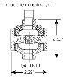 Furon Pressure Gauge Protector - Double Diaphragm Drawing